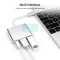 DoomHot USB C HUB to HDMI Adapter Type-C To Hdmi + Vga 3-In-1 / 4-In-1 Hd Adapter Line To Hub Hub 3-In-1 / 4-In-1 Docking Station Google Chromebook Pixel to HDTV/Projector (Type c to HDMI). 