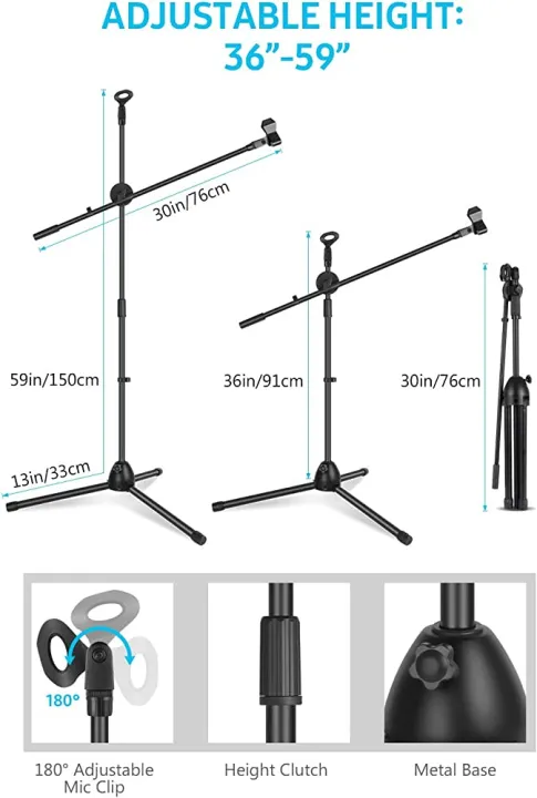 Microphone%20Stand,%20Heavy%20Duty%20Adjustable%20Collapsible%20Tripod%20Boom%20Mic%20Stands%20with%202%20Mic%20Clip%20Holders%20for%20Performance,%20Karaoke%20Singing,%20Speech,%20Wedding,%20Stage%20and%20Outdoor%20Activity%20-%20Black%20-%20Image%208