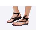 THE LADY black tie up women sandals. 