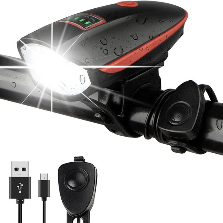 2-in-1 Speaker Bicycle Light Rechargeable - Micro USB Charging Cycle Light (3 Modes) Waterproof
