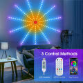 Auoyo  Firework LED Strip Lights Dream Color Lamp Christmas Lights RGB Strip Lights Smart Flexible LED Firework Lights Music Sound Sync Lights with APP Remote Control USB Powered. 