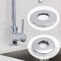 1/4Pcs Stainless Steel Bathroom Faucet Decorative Cover / Self-Adhesive Covers / Chrome Finish Beautify Water Pipe Wall Hole Bathroom Decor. 