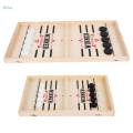 Wooden Fast Puck Game Interactive Sport Toys for Families Adults Boys S. 