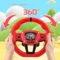 Driving Car Toy 360 ° Rotation Copilot Steering Wheel Montessori Early Education Simulation Steering Wheel Toys Simulation Interactive Simulate Driving Car Toy Kids Toys. 