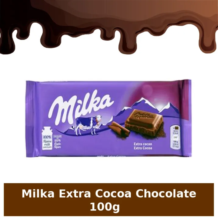 Milka%20Chocolate%20with%20Extra%20Cocoa%20100g%20(Dark)%20-%20Image%202