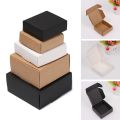 10pcs Hot Sell DIY Kraft Gift Boxes White/Brown/Black Paper Small Soap Box Kraft Cardboard Mini Jewelry Packing Carton Box Craft. 