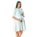 Pregnant frocks Maternity frocks Maternity Wear Maternity Dresses become a mother Office Wear White Dress by LISH by Baby Bucket. 