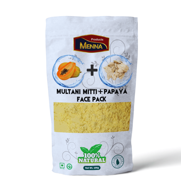 Multani Mitti + Papaya Face Pack Powder 100g