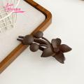 Muses Mall Large Hair Claw Clip Stylish Frosted Texture Hair Claw with Flower Decor Non-slip Matte Finish Hair Clip for Thick Thin Hair Large Back Head Hair Accessory Favorite Thick Hair Claw Clip. 