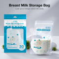 Vorix Dr.isla 250ml/30Pcs Breast milk storage bag Disposable small capacity frozen milk storage bag BPA Free. 