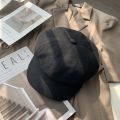 Women Beret Octagonal Cap Stylish Artist Painter Newsboy Hats Black Grey Beret Caps. 