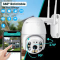 WiFi Outdoor CCTV Camera 4MP 360 Rotatable Night Vision Motion Detection Alarm Wireless Camera. 