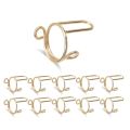 New Reusable Nail Rings Removable Causal Fingertip Nail Rings Gold Color Easy to Use Phalanx Ring Women Girls. 