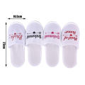 【WEJA】Toplans 1Pair Bride Wedding Decoration Bridesmaid Party Slippers Ladies Party Supplies. 