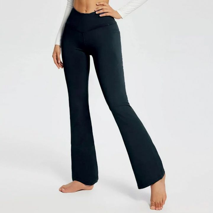 Women Bell Bottom Jeans Legging For Ladies High Waisted Flare Baggy Jeans Legging With Classic Wide Leg Pant / Palazzo Trouser / Flared Bottom/ Heavy Black Colour
