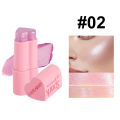 Handaiyan Blush Stick Love Heart Blusher Highlight Contour Stick Face Brightening Shiny Blush. 