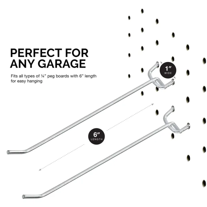 50%20Pcs%206-Inch%20Pegboard%20Hooks%20Metal%20Shelving%20Hooks%20and%20Organizer%20Assortment%20Pegboard%20Garage%20Storage%20Organizer%20-%20Image%203