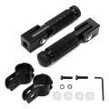 M8 Motorcycle Foot Pegs 90 Degree Foldable Footpegs CNC Anti-Skid Footrest Universal for. 