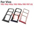 SIM Card Tray For Vivo Y91 Y91i Y91c Y93 Y93s Y95 Y97 U1 SIM Card Tray Slot Holder Adapter Socket. 