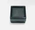 Gem Box half inch white and black gem box with glass and sponge premium quality 1 inch * 1 inch. 