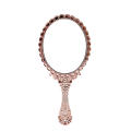 Vintage Carved Handheld Vanity Mirror Makeup Mirror Salon Makeup Vanity Hand Mirror Handle Cosmetic Compact Mirror for Women. 