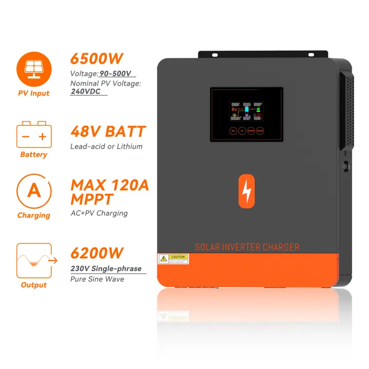PowMr%206.2kw%20On-grid/Off-grid%20hybrid%20inverter%2048Vdc%20230VAC%20PV%20Panel%20Input%20500vdc%20Pure%20Sine%20Wave%20Solar%20Inverter%20120A%20Solar%20Controller%20Lithium%20Battery%20RGB%20Light%20One-click%20repair%20function%20-%20Image%204