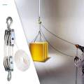 Manual Hand Lift Manual Pulley System Rope Pulley System Sturdy Rope Pulley Hoist 15M white. 