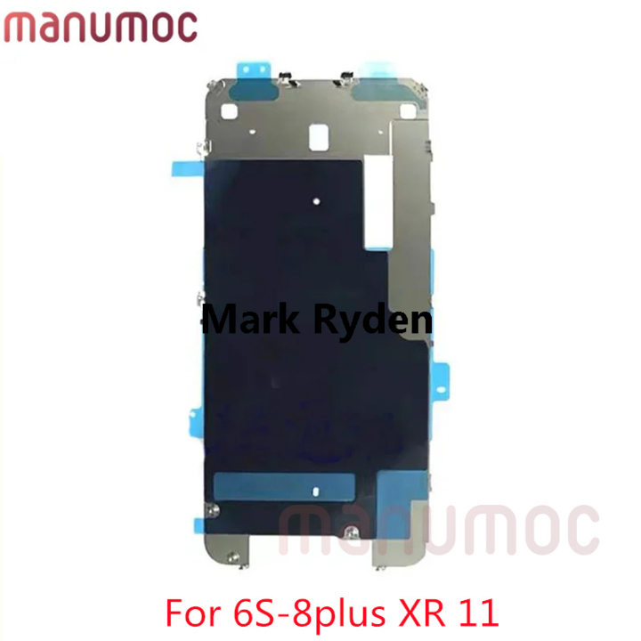 Mark Ryden 【UniversalGems】1pcs LCD Display Metal Backplate Back Plate Protector Cover For for iPhone 6 Plus 6S 7 7P 8 Plus XR Repiar Bargain price