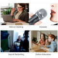 Condenser Microphone Plug and Play Mic with 3.5mm TRS Plug Desktop Tripod for Recording Live Streaming. 
