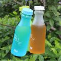 【WEJA】500MLCreative Candy Color Drop-proof Soda Bottle Plastic Frosted Sealed Water Bottle Portable Sports Water Cup Transparent. 