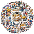 Waterproof Class of 2025 Stickers Multicolor Diploma Stickers realistic style for decorating luggage student gifts celebratory events. 