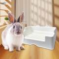 Rabbit with Drawer Corner Toilet Box for Ferret Guinea Pig Bunny. 