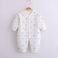Yfashion Baby Romper Infant Cotton Long Sleeves Cute Printing Breathable Jumpsuit For 0-1 Years Old Boys Girls Cotton. 