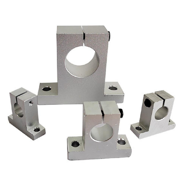 2 Pcs Linear Motion Rail Clamping Rod Rail Guide Support Shaft Bracket ...