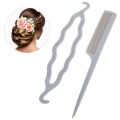 3/4/6pcs French Braid Tool Loop Elastic Hair Bands Remover Cutter Rat Tail Comb Metal Pin Tail Braiding Combs For Hair Styling. 
