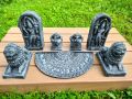 Moonstone / Lion 2 Pieces / Muragala 2 Pieces / Punkalasa 2 Pieces / Sacrificial items set Cement. 