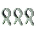 【Folio & Light】3pcs/set Abs Beach Towel Clips Large Plastic Windproof Clothes Hanging Peg Quilt Clamp Holder For Beach Chair Cruiser. 
