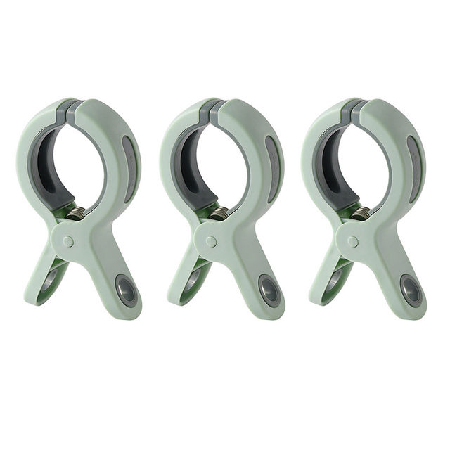 【Folio & Light】3pcs/set Abs Beach Towel Clips Large Plastic Windproof Clothes Hanging Peg Quilt Clamp Holder For Beach Chair Cruiser