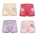 SMY 4 Pieces/Lot 2-12Y Children Underwear High Quality Cotton Girls Panties Cute Cat Pattern Kids Boxer Briefs Child Soft girl Pants. 