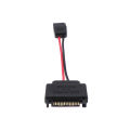 New 1pc Sata 15-Pin Male To Sata 6-Pin Female Slimline Power Adapter Cable 20awg Lap Optical Drive Cable. 