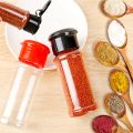Plastic PET Transparent Seasoning Bottle Spice Jar Seasoning Sub-bottling Kitchen Seasoning Container. 
