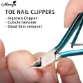 Monja Stainless Steel Professional Toe Nail Clipper Toenails Trimmer&Edge Cutter For Ingrown Thick Toenails Pedicure Tools. 