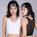 Front Bandage Chest Binder Front Zipper Breast Binder Tomboy Super Flat Breathable FTM Vest Trans Binder. 