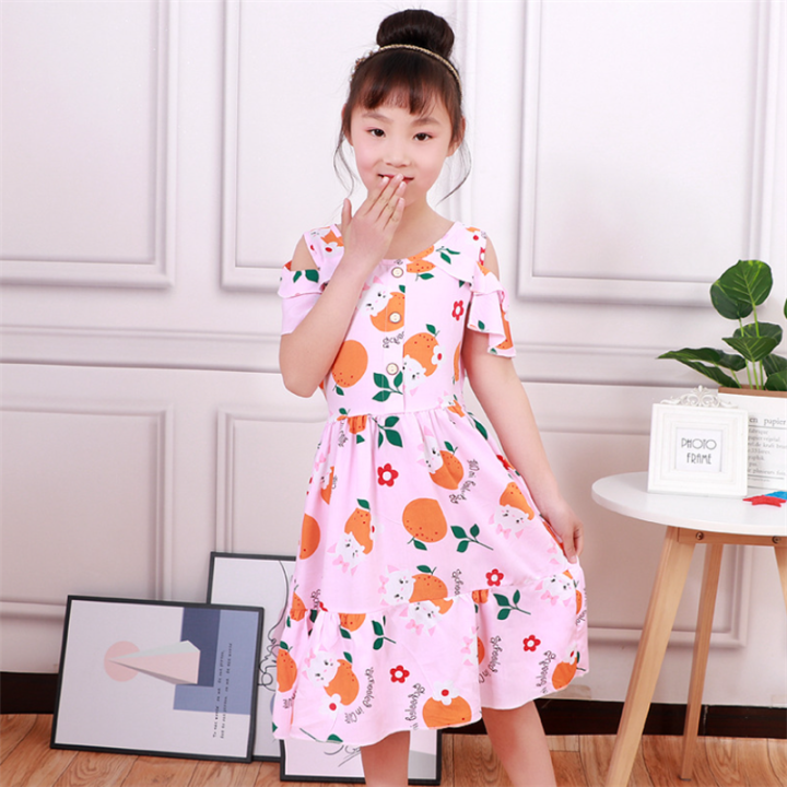 Xiaozhima Summer Baby Girl Dress Lace Flower Short Sleeve