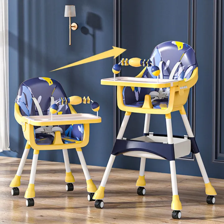 Babies%20Luxury%20Baby%20Chair%20%7C%20Custom%20Collapsible%20High%20Chair%20Baby%20Feeding%20%7C%20Plastic%20and%20Steel%20Pipe%20Plastic%2066*61*92cm%20%7C%20KIDOZE%20%7C%20-%20Image%202
