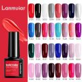 Lanmuiar Gel Polish Set Manicure for Nails Semi Permanent Vernis top coat UV LED Gel Varnish Soak Off Nail Art Gel Nail Polish. 