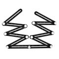 12 Fold Aluminium Alloy Ruler Multi Angle Measuring Rulers Ceramic Tile Opening Positioning Template Tools Architecture Working Craftsman Builders Multipurpose Utility Tool. 