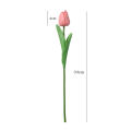 Realistic Artificial flowers Lifelike Home Outdoor Tulip bouquet Long-lasting Vase decor PU flowers for Wedding ceremonies. 