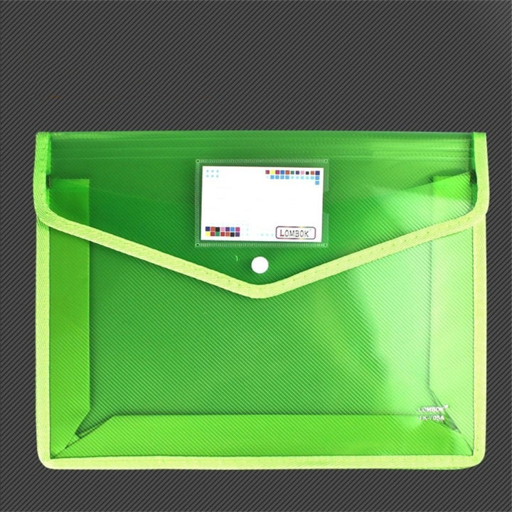 A4 Size File Folder Lightweight Plastic Transparent Document Bag ...