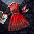 Banquet Evening Dress2023New Summer Korean Bridesmaid Dress Short Student Party Party Dress Daily Style. 